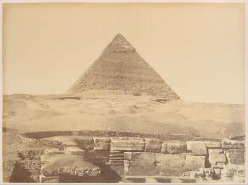 Pyramides de Gizèh by Gustave Le Gray, photograph, 1865-1869