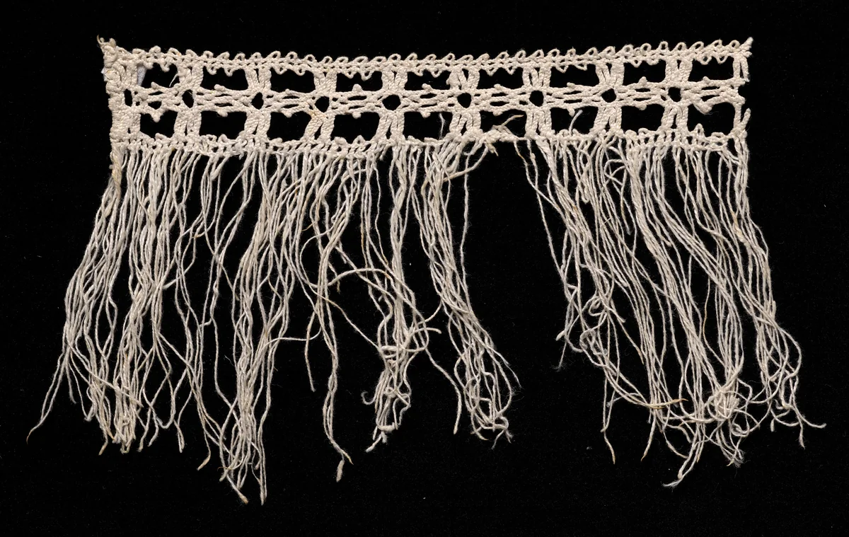 Bobbin Lace Insertion with Fringe by Unknown, textile, 1540-1560