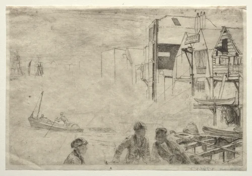 A Wharf by James McNeill Whistler, print, 1859