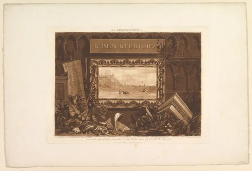 Frontispiece from "Liber Studiorum" by Joseph Turner, print, 1812