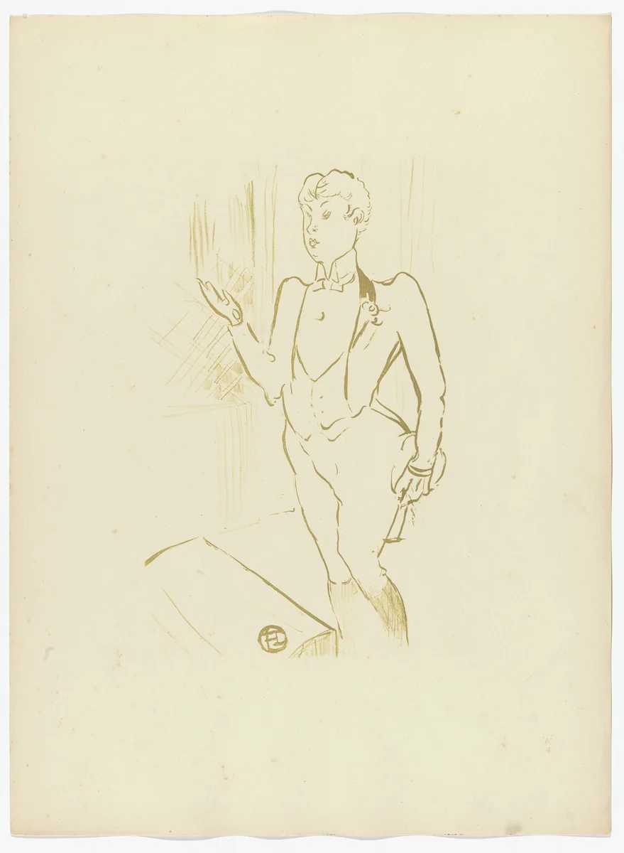 Mary Hamilton from Le Café Concert by Henri de Toulouse-Lautrec, illustrated book, 1893