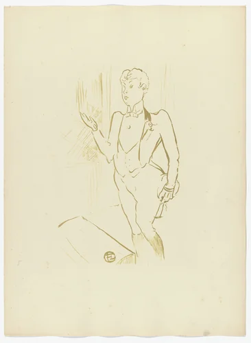 Mary Hamilton from Le Café Concert by Henri de Toulouse-Lautrec, illustrated book, 1893