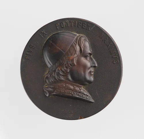 Pope Pius IX (1792-1878, reigned from 1848) by A. Latry et Cie., metalwork, 1870-1873