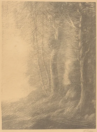 Landscape (Paysage) by Alphonse Legros, print, 1837-1911