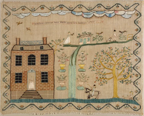 Sampler by Millsent Connor, artwork, 1799