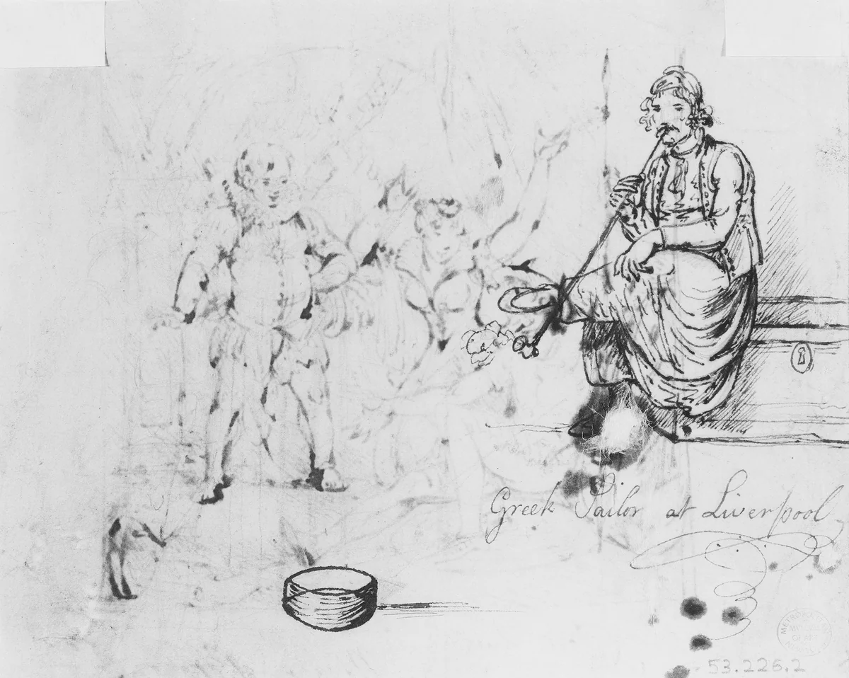 Greek Sailor at Liverpool by Mather Brown, artwork, 1761-1831