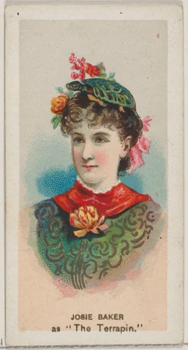 Josie Baker as "The Terrapin," from the series Fancy Dress Ball Costumes (N73) for Duke brand cigarettes by W. Duke, Sons & Co., print, 1889