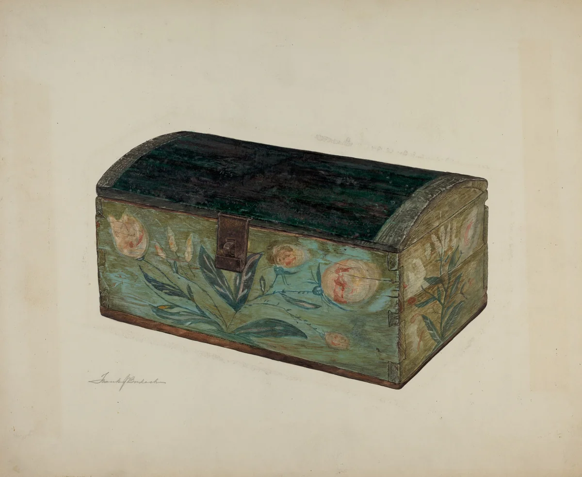 Pa. German Box by Frank Budash, index of american design, 1939