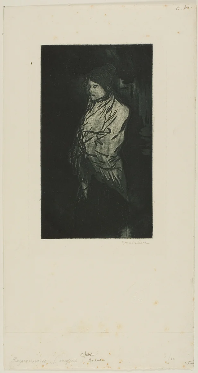 First Little Night Piece by Théophile Alexandre Steinlen, print, 1898