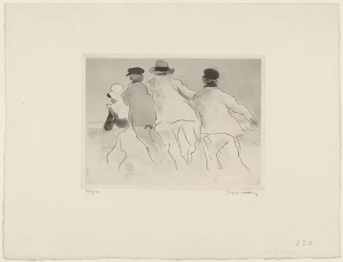 The Haulers (Les Petits haleurs) by Jacques Villon, print, 1907