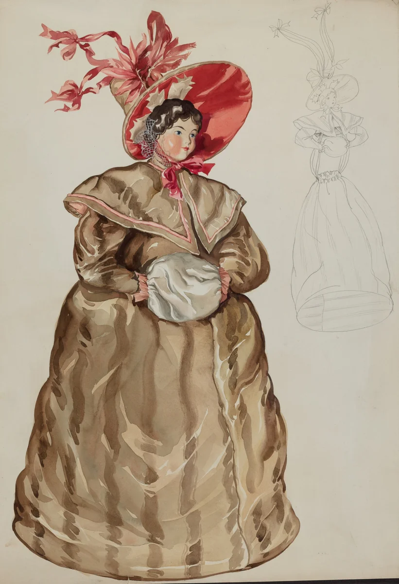 Doll by Lillian Causey, index of american design, 1936