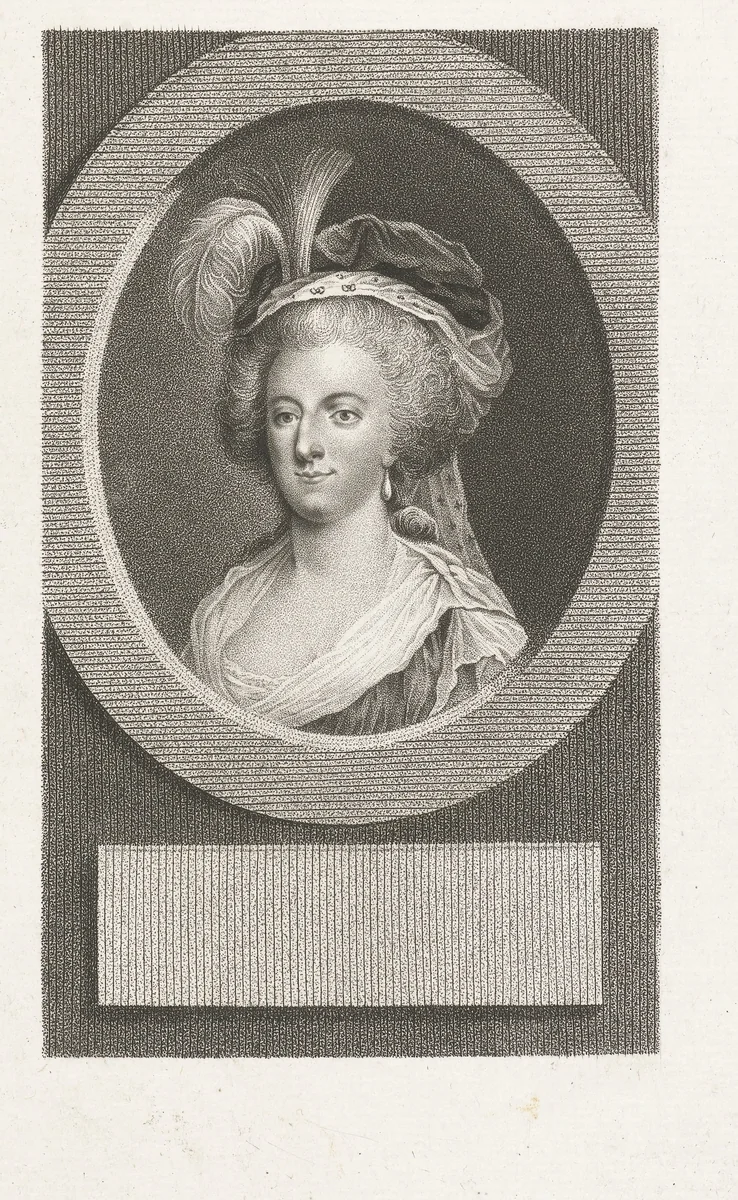 Portret van Marie Antoinette konigin van Frankrijk by Lambertus Antonius Claessens, print, 1792-1808