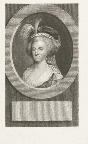Portret van Marie Antoinette konigin van Frankrijk by Lambertus Antonius Claessens, print, 1792-1808