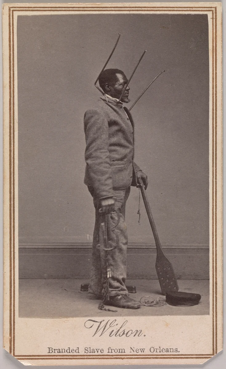 Wilson, Branded Slave from New Orleans by Charles Paxson, photograph, 1863