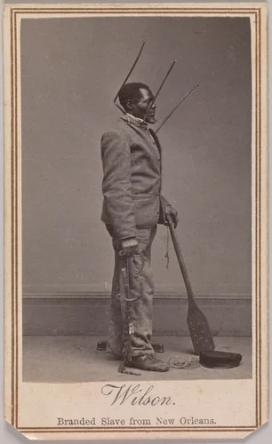 Wilson, Branded Slave from New Orleans by Charles Paxson, photograph, 1863