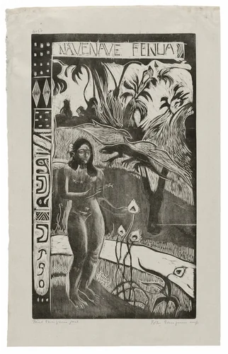 Nave nave fenua (Delightful Land), from the Noa Noa Suite by Paul Gauguin, print, 1893-1894