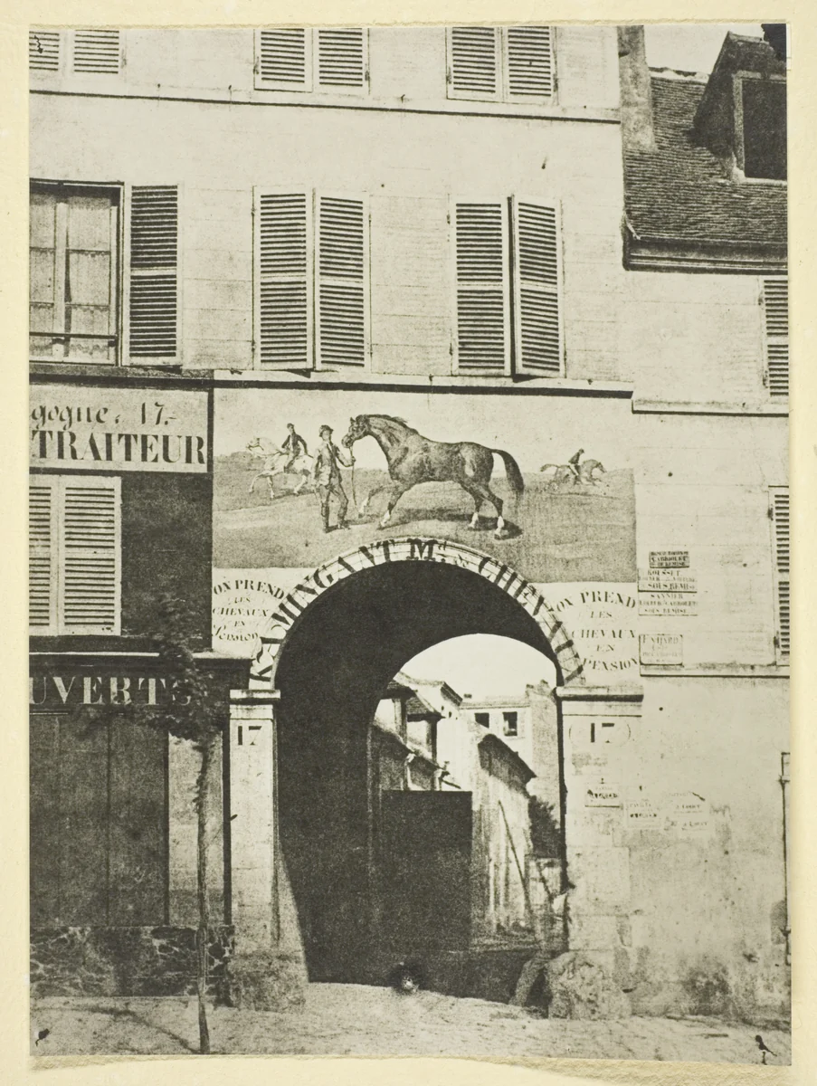 Enseigne d'un Marchand de Chevaux by Hippolyte Bayard, photograph, 1842-1850