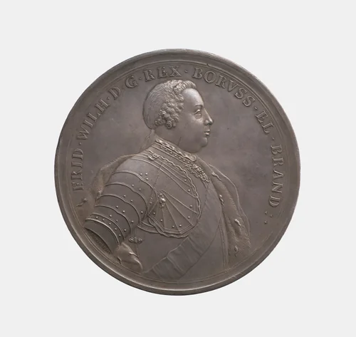 Frederick William I 1688-1740, Elector of Brandenburg, King of Prussia 1713-40 by Peter Paul Werner, metalwork, 1733