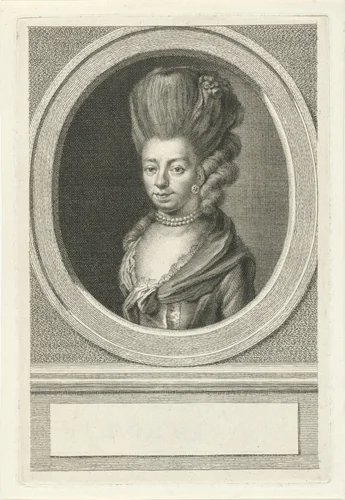 Portret van Juliana Cornelia de Lannoy by Jacob Houbraken, print, 1778-1780