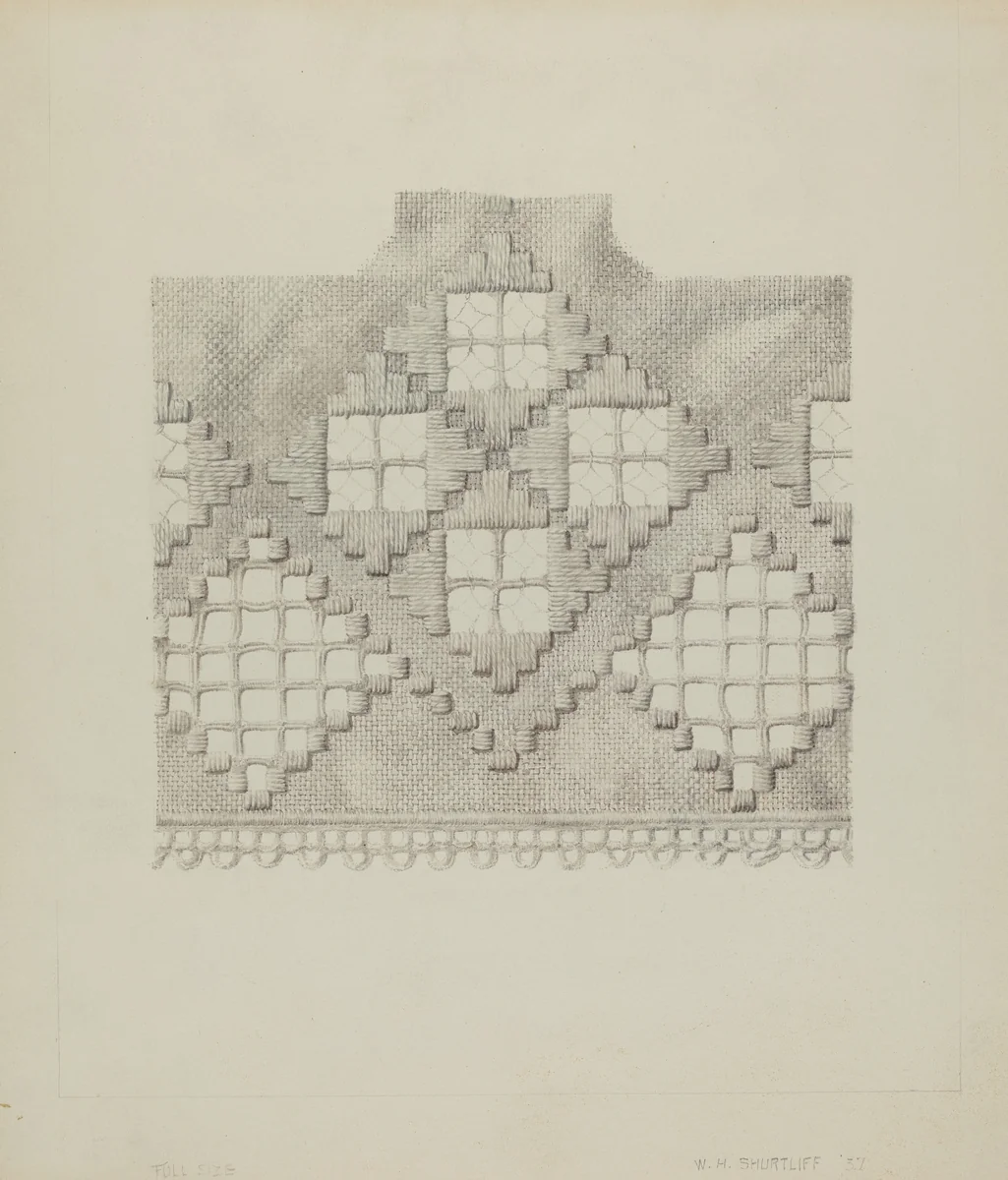 Hardanger by Wilford H. Shurtliff, index of american design, 1937