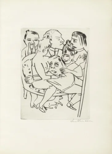 Plate (facing page 14) from Ebbi by Max Beckmann, illustrated book, 1924