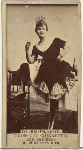 Card Number 382, (Louise Weber), from the Actors and Actresses series (N145-3) issued by Duke Sons & Co. to promote Cross Cut Cigarettes by W. Duke, Sons & Co., photograph, 1880-1889