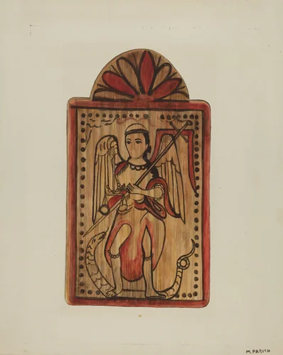 Santo (St. Michael) by Margery Parish, index of american design, 1939