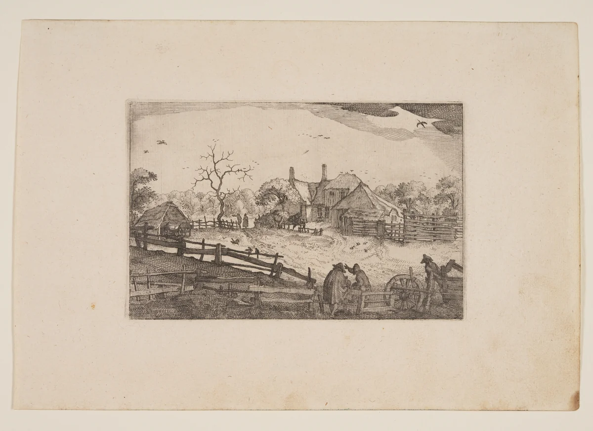 Father’s Inn, from Views in the Surroundings of Haarlem (Plaisante Plaetsen) by Claes Jansz Visscher, print, 1610-1620