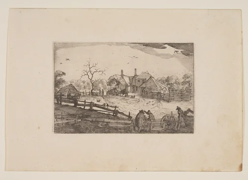 Father’s Inn, from Views in the Surroundings of Haarlem (Plaisante Plaetsen) by Claes Jansz Visscher, print, 1610-1620