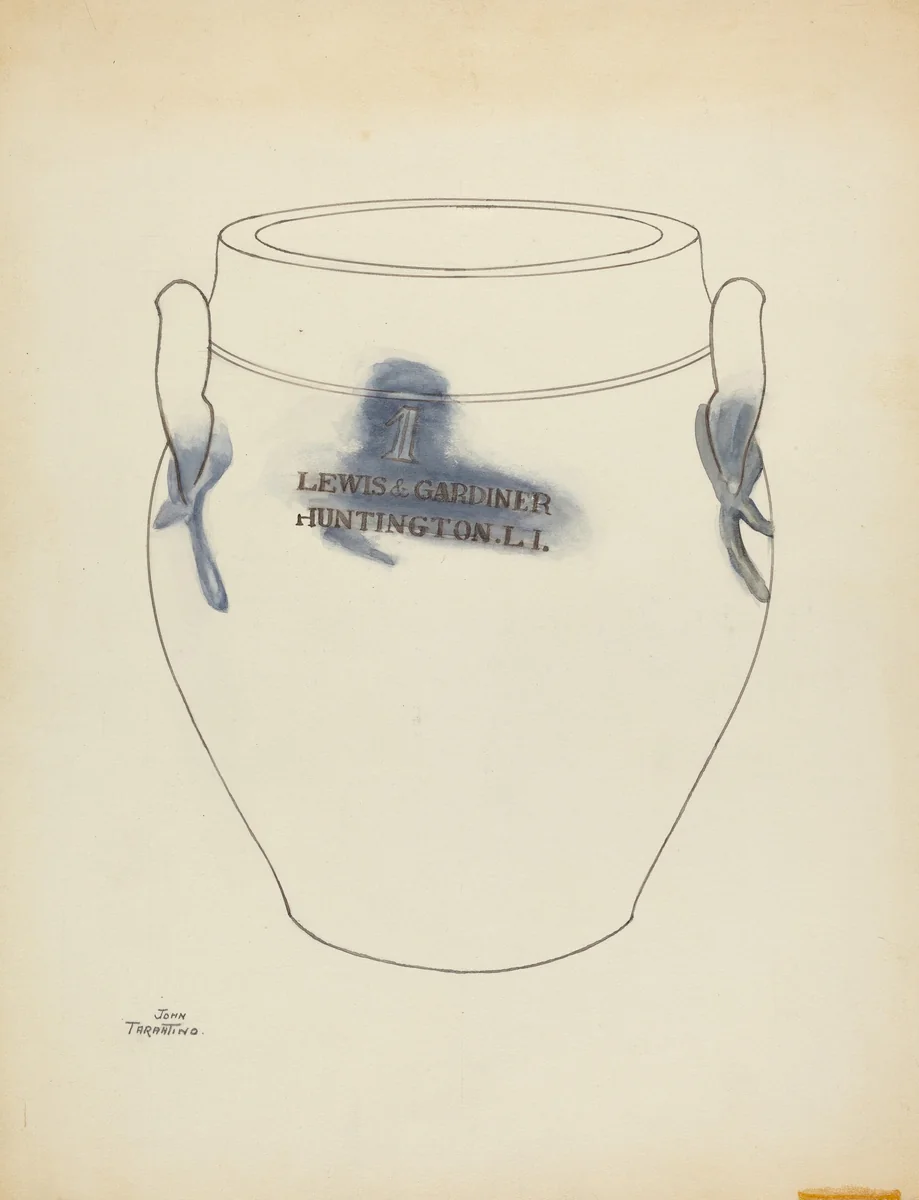 Crock by John Tarantino, index of american design, 1953