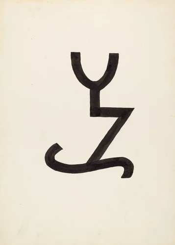 Cattle Brand by J. Henry Marley, index of american design, 1936