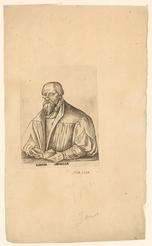 Portret van Caspar Cruciger by anonymous, print, 1571-1642