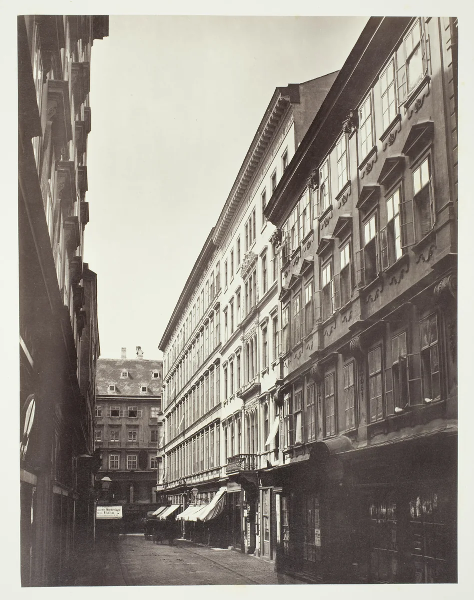 Wollzeile No. 3, Zinshaus des Peter Ritter von Calvagni by Artist Unknown, photograph, 1860-1869