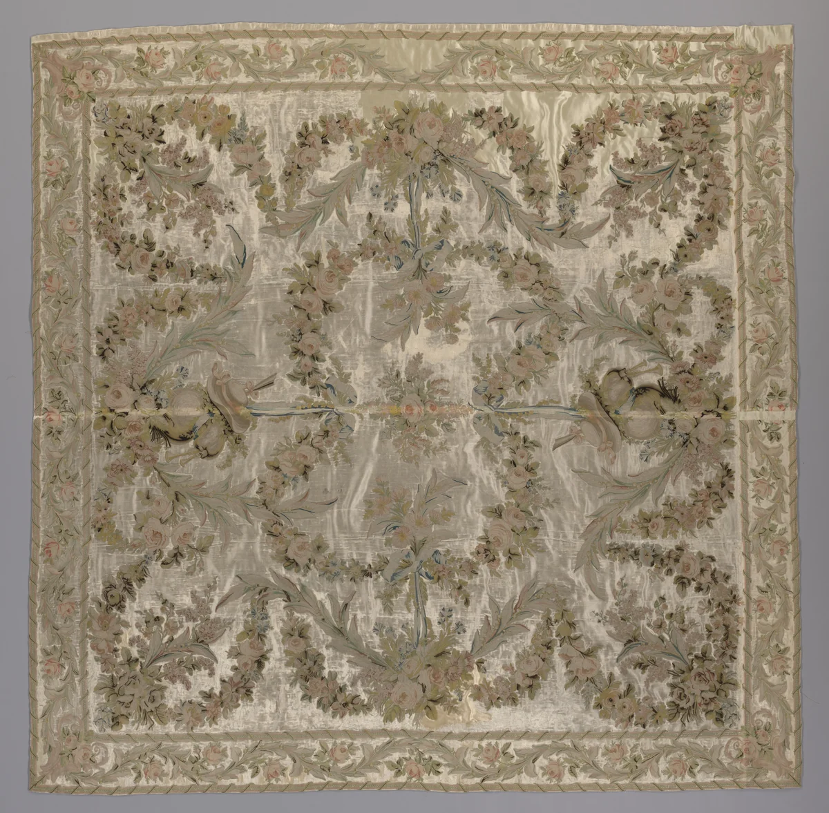 Coverlet by Philippe de Lasalle, textile, 1755-1775