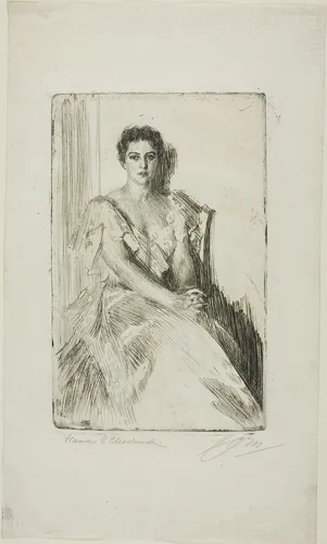 Mrs. Cleveland II by Anders Zorn, print, 1899