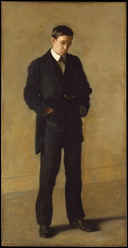 The Thinker: Portrait of Louis N. Kenton by Thomas Eakins, artwork, 1900