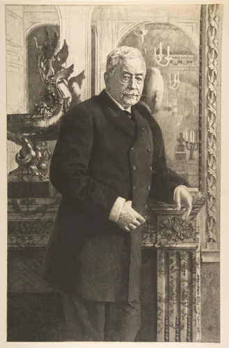 Portrait of Ferdinand Lesseps by anonymous, print, 1850-1914