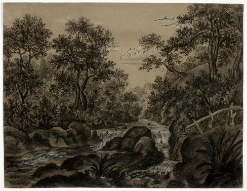Valley of the Yealme by S. B. Woollcombe, drawing, 1800-1899