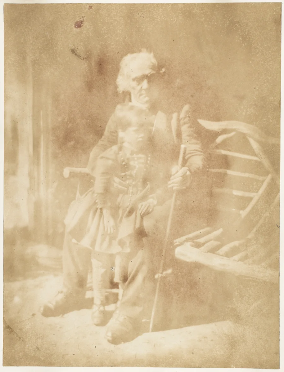 Rev. Dr. Thomas Chalmers and Thomas Chalmers Hanna by Hill and Adamson, photograph, 1843-1847