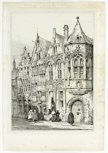 Kraenstrate Maline, from Facsimiles of Sketches made in Flanders and Germany by Samuel Prout, print, 1833