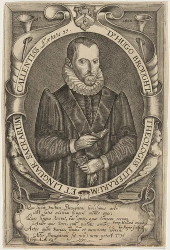Hugh Broughton by John Payne, print, 1620