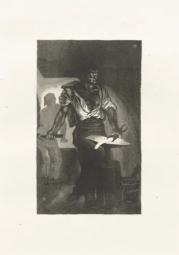 A Blacksmith (Un Forgeron) by Eugène Delacroix, print, 1833