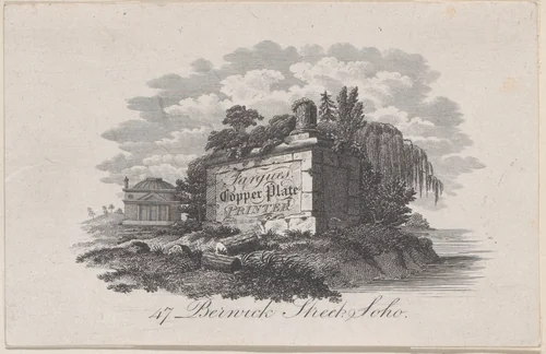 Trade Card for F.P. Fargues, Copper Plate Printer by anonymous, print, 1700-1800