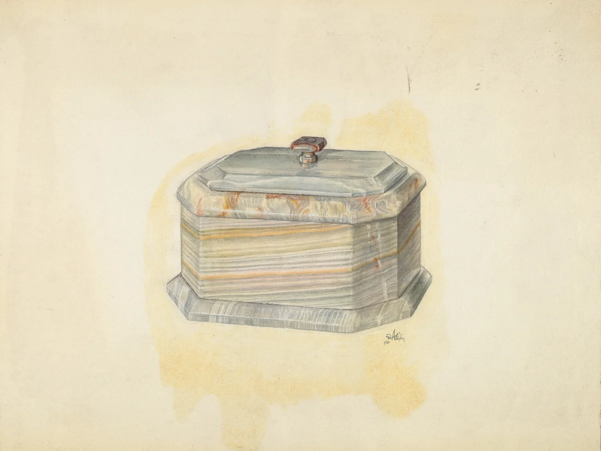 Jewel Casket by Ralph Atkinson, index of american design, 1939