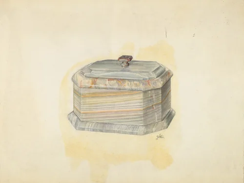 Jewel Casket by Ralph Atkinson, index of american design, 1939