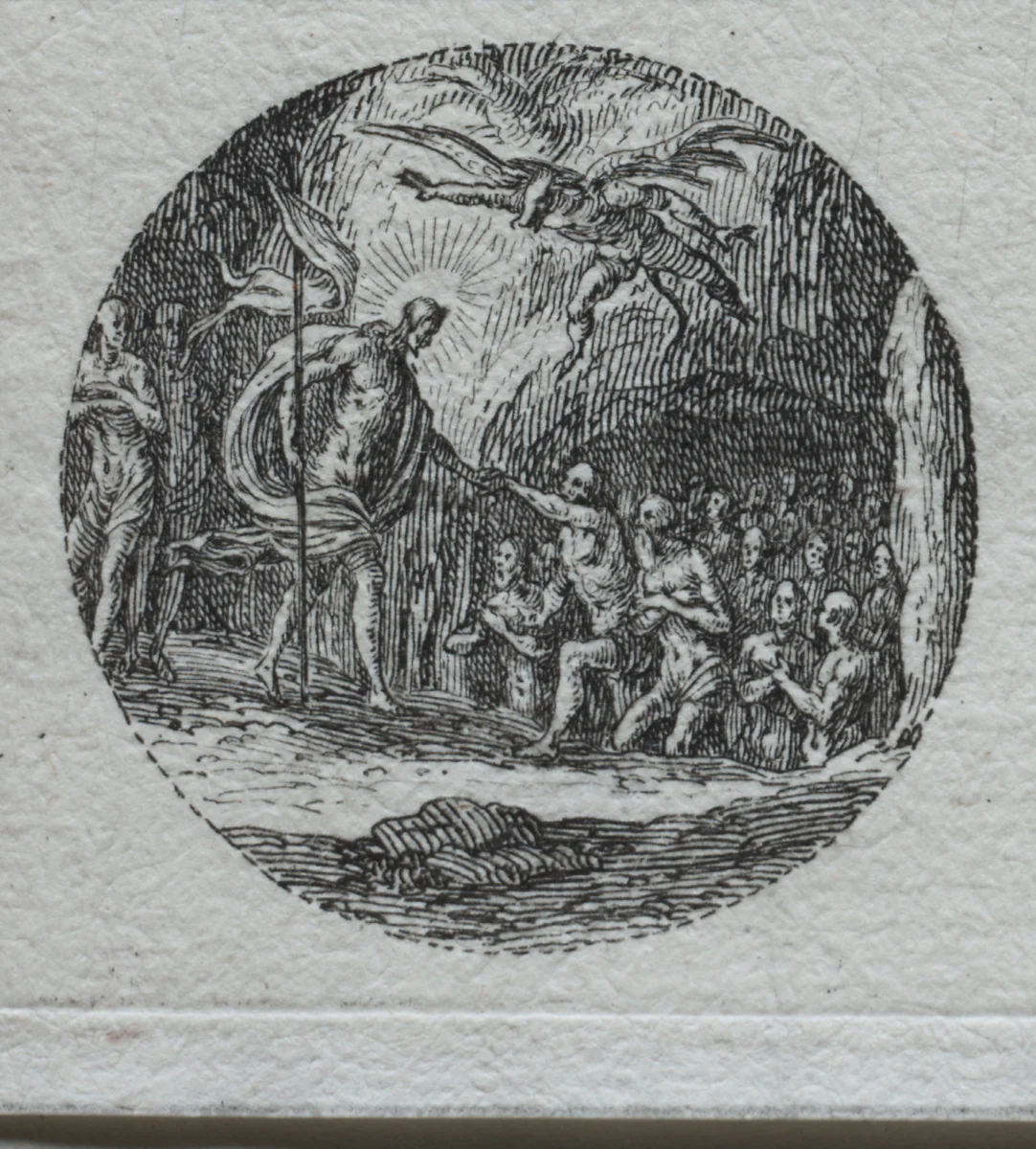 The Mysteries of the Passion: The Descent into Limbo by Jacques Callot, print, 1631