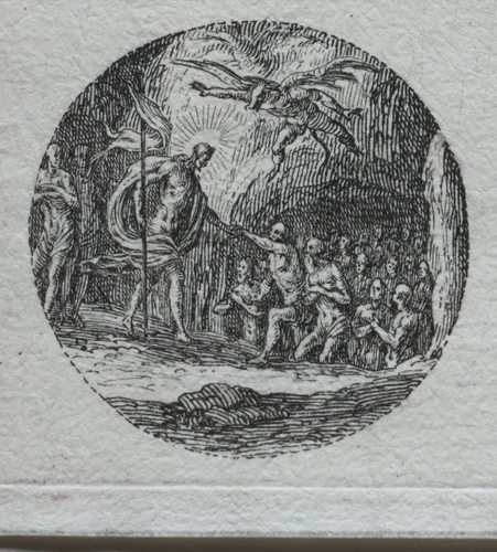 The Mysteries of the Passion: The Descent into Limbo by Jacques Callot, print, 1631