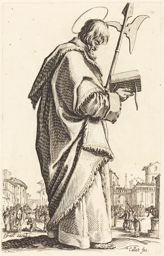 Saint Matthias by Jacques Callot, print, 1631