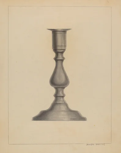 Candlestick by Joseph Wolins, index of american design, 1936