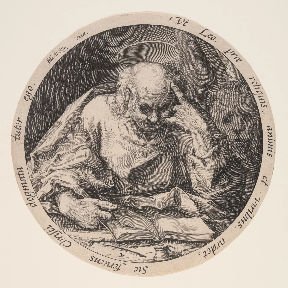 Mark, from The Evangelists by Jacques de Gheyn II, print, 1588